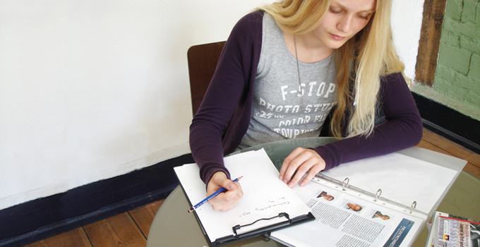 Arbeit mit den Biografie-Ordnern